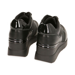 Sneakers nere, zeppa 6 cm, Primadonna, 212855014EPNERO040, 003 preview