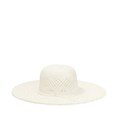 ACCESSORI CAPPELLO PAGLIA BIAN, Primadonna, 25J900123PGBIANUNI, 001a