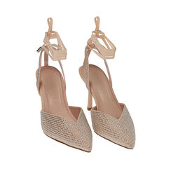 Slingback chair en lycra, talon 8,5 cm , 192162820LYNUDE036, 002a