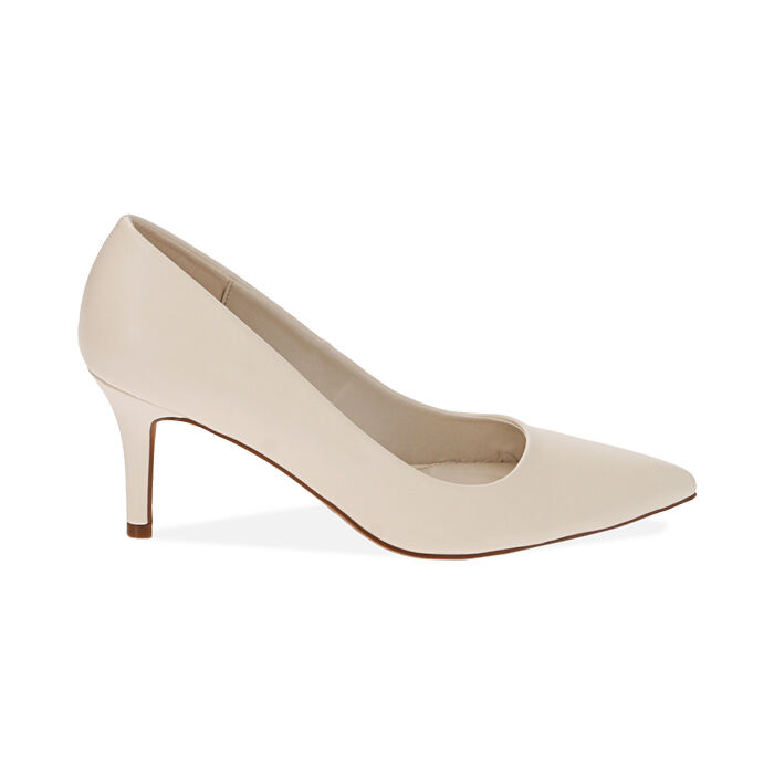 Decollete donna panna tacco 7 cm Primadonna Collection