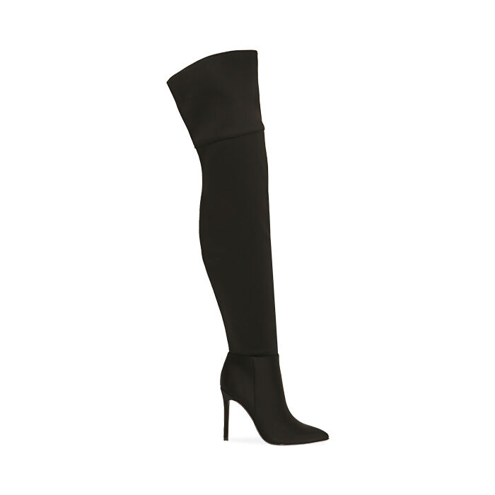 Botas hasta la 2025 rodilla negras con tacon
