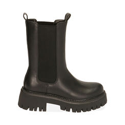 Chelsea boots neri, tacco 5,5 cm , Primadonna, 200614805EPNERO035, 001 preview