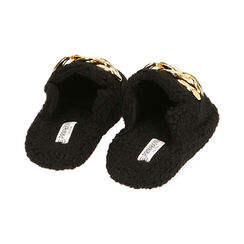 Pantofole nere con maxi-chain, Primadonna, 204702202FUNERO036, 003 preview