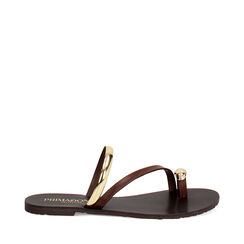 Sandali bassi donna marroni, Primadonna, 254995616EPMARR035, 001a
