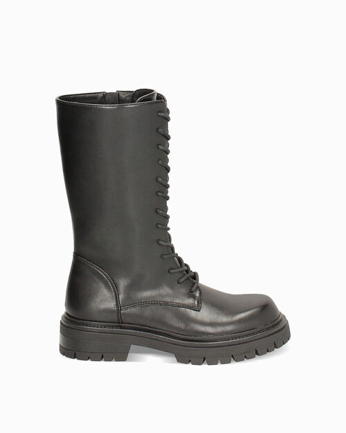 Rangers noires avec lacets femme, BLACK