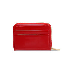 Portafoglio donna rosso casual in vernice, Primadonna, 255101007VEROSSUNI, 003 preview