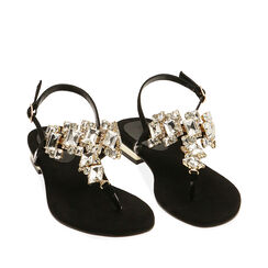 ZAPATOS FLAT MICROFIBRA NERO, Primadonna, 214909941MFNERO038, 002a