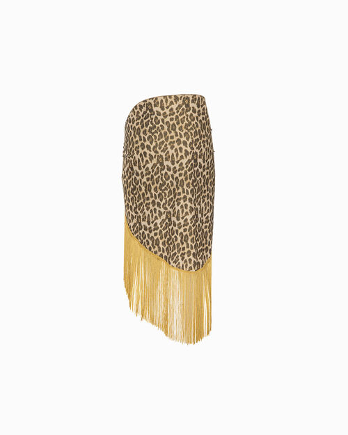 Copricostume leopard glitter per look estivi, LEOPARD