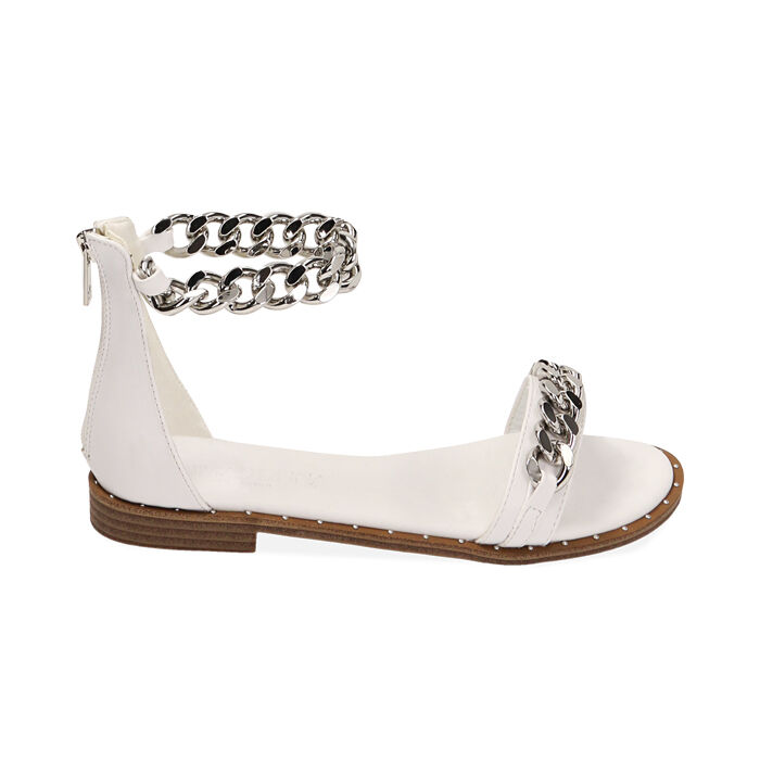 Sandali bianchi bassi deals