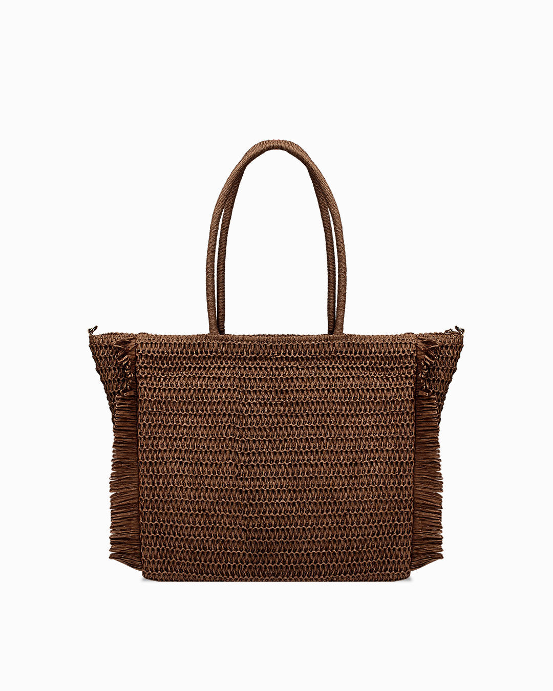 Borsa mare moro con dettagli sfrangiati