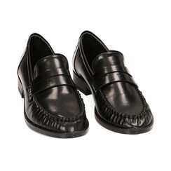 Mocassini flat neri abrasivati, Primadonna, 224904730ABNERO035, 002 preview