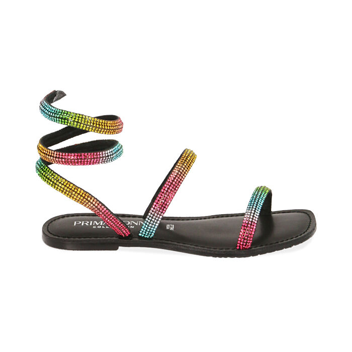 Sandali neri camoscio shop