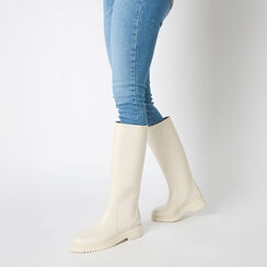 Bottes crème en PVC avec détails chics, Primadonna, 260957002PVPANN036, 002a