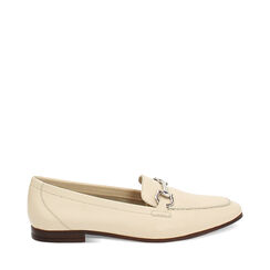 Mocasín color crema de cuero, Primadonna, 257725524PEPANN036, 001a