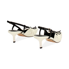 Décolleté slingback donna panna con fiocchetto, Primadonna, 254931517EPPANN035, 004 preview