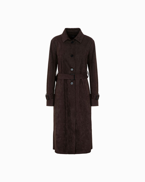 Trench testa di moro con design sofisticato, DK BROWN