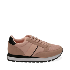 Sneakers nude in tessuto tecnico, Primadonna, 162619079TSNUDE035, 001a
