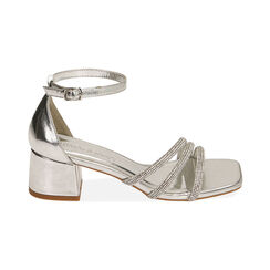 Sandali argento, tacco 5 cm, Primadonna, 214924578LMARGE035, 001 preview