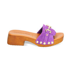 WOMEN SHOES CLOG SUEDE VIOL, Primadonna, 234393820CMVIOL035, 001 preview