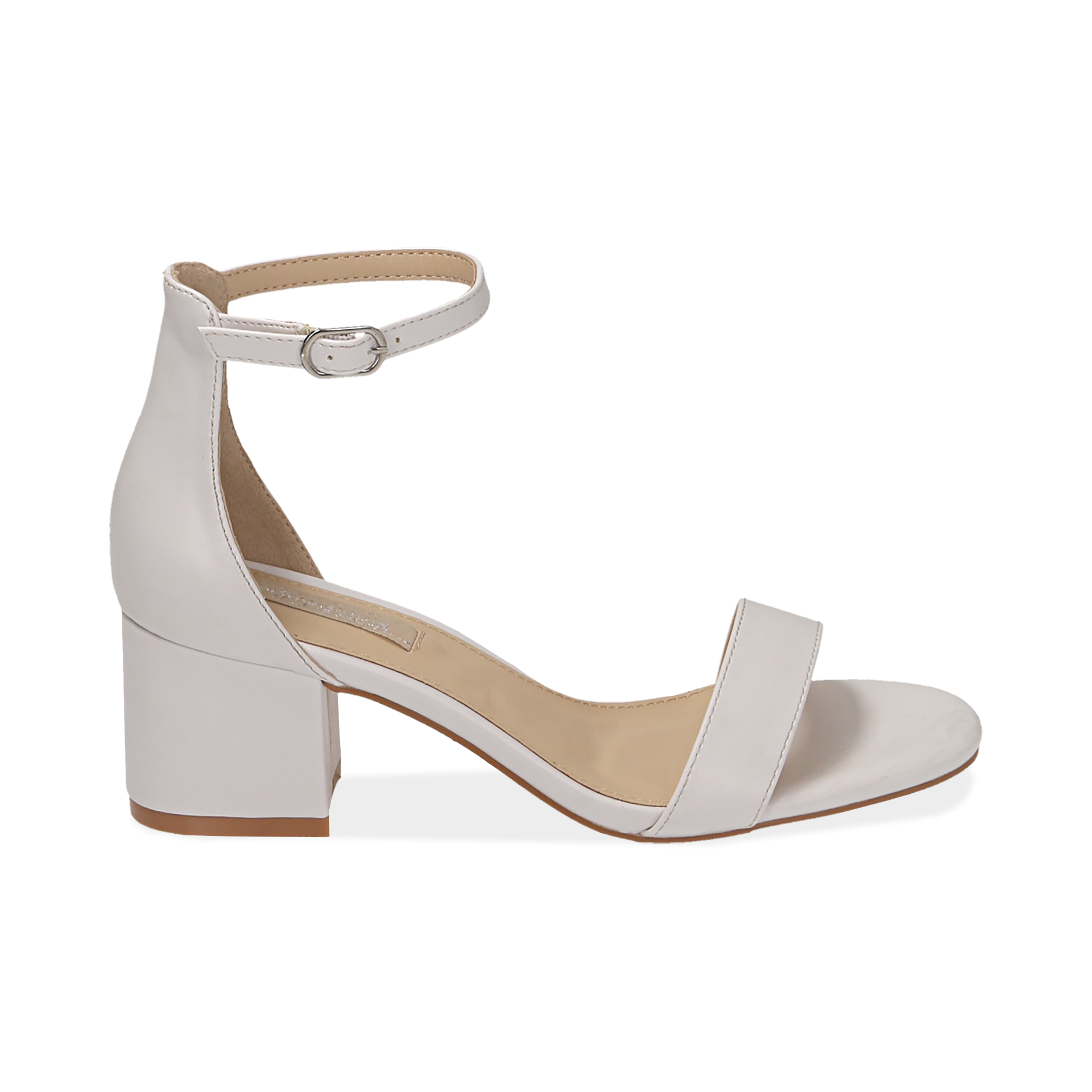 Sandali bianchi tacco clearance