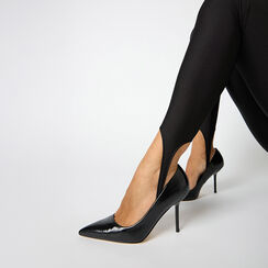 Décolleté nere lucide con tacco 9,5 cm, Primadonna, 26M761604EUNERO035, 002a