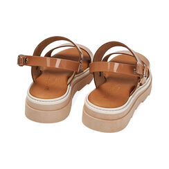 Sandali nude in pelle vernice, Primadonna, 214304549VFNUDE035, 003 preview