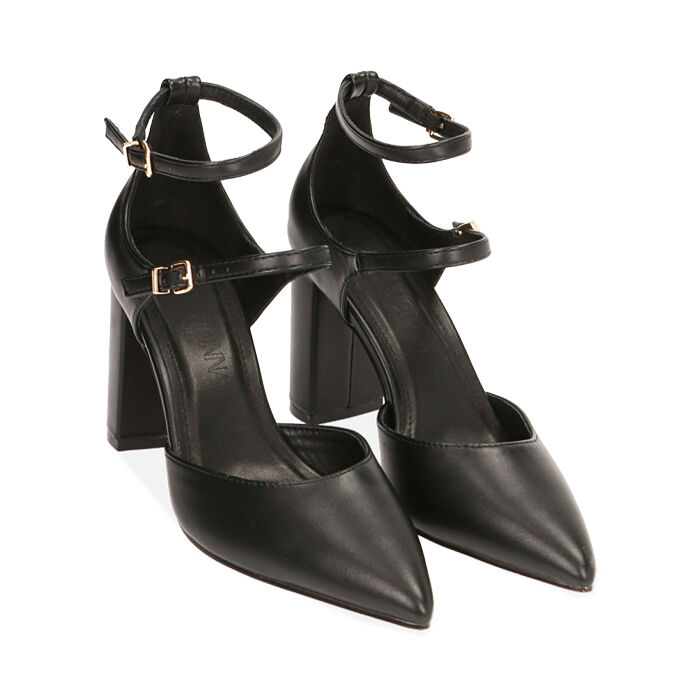 Escarpin noir talon discount 8 cm