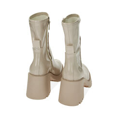 Ankle boots panna in naplak, tacco 8,5 cm, Primadonna, 22N323189NPPANN036, 003 preview