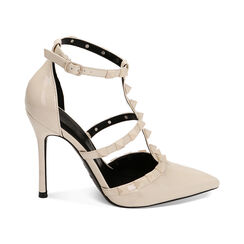 WOMEN SHOES OPEN SHANK SYNTHETIC PATENT, Primadonna, 222186107VEPANN035, 001 preview