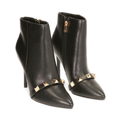 Ankle boots noirs, talon 11 cm , Soldés, 182146860EPNERO035, 002 preview