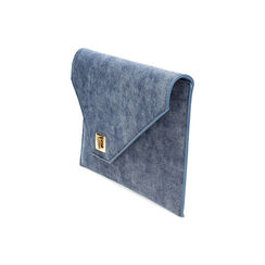 Pochette donna jeans in tessuto, Primadonna, 255125554TSJEANUNI, 003 preview