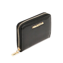 Portafogli nero in vernice, New Collection, 215122516VENEROUNI, 002a