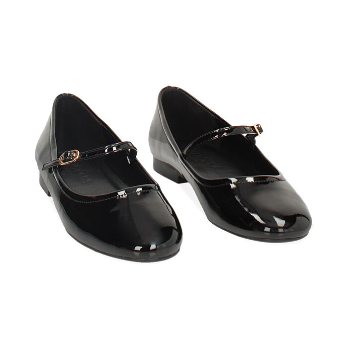 Ballerine nere vernice sales