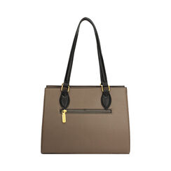 Borsa a spalla grigia bicolor, Primadonna, 265701343EPGRIGUNI, 004 preview