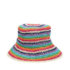 Sombrero mujer multicolor en rafia, Primadonna, 25J909430RFMULTUNI, 001a
