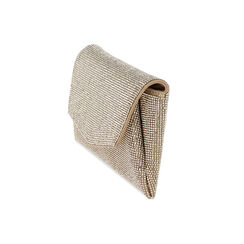 Pochette donna oro in laminato con pietre, Primadonna, 255126052LPOROGUNI, 003 preview