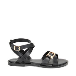 Sandalias planas negras, Primadonna, 234922081EPNERO035, 001a