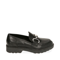 ZAPATOS MOCASIN SINTETICO NERO, Primadonna, 214902001EPNERO037, 001a