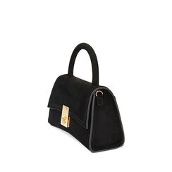 Mini bag nera in microfibra, Promozioni, 245125876MFNEROUNI, 002a