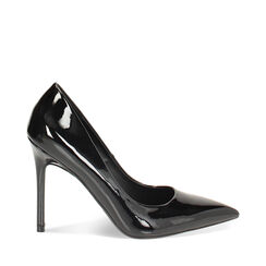 Décolleté nere in vernice, tacco 10,5 cm, Primadonna, 242102001VENERO040, 001a