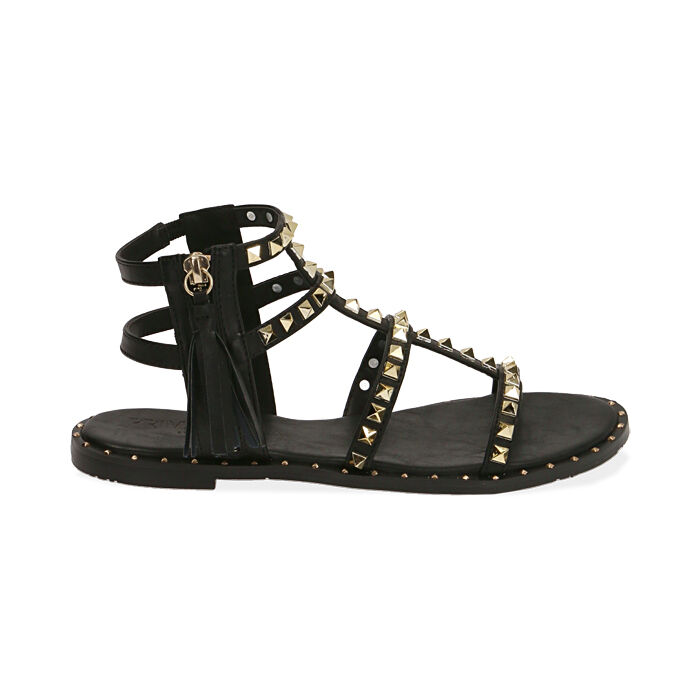 Sandales femme noires avec clous Primadonna Collection