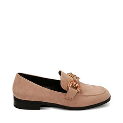 WOMEN SHOES MOCASSINS MICROFIBER NUDE, 224986002MFNUDE036, 001a