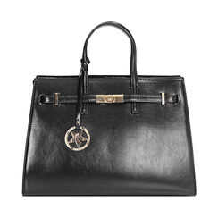 Borsa a mano nera con tracolla removibile, Primadonna, 265731833EUNEROUNI, 001a