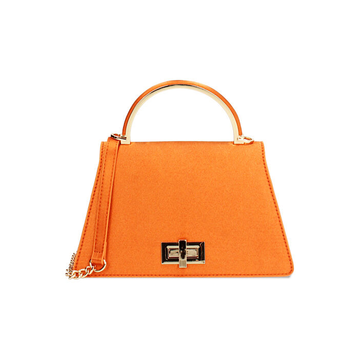 Mini sac femme orange en satin, Primadonna, 255126021RSARANUNI