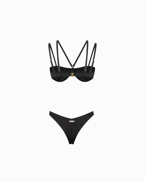 Bikini nero scintillante, BLACK