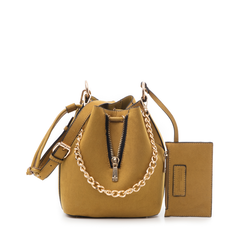 Secchiello giallo in microfibra, Borse, 142327401MFGIALUNI, 001a