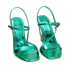 ZAPATOS SANDALIA LAMINADO VERD, Primadonna, 212110712LMVERD035, 002a