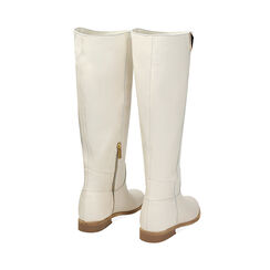 Bottes couleur crème en cuir, Primadonna, 23L620010PEPANN035, 003 preview