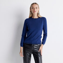 Maglia girocollo blu, Primadonna, 22U423641TSBLUEL, 003 preview