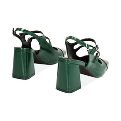 Décolleté slingback vertes, Primadonna, 244941912NPVERD036, 003 preview